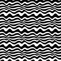 Abstract geometric black and white graphic design print weave pattern