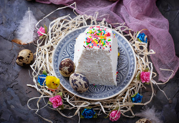 Traditional Easter cottage cheese dessert