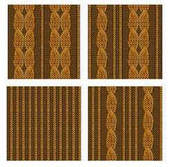 Seamless knitted patterns