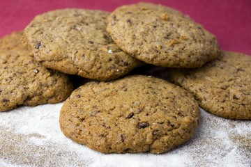 Fototapeta na wymiar Homemade chocolate cookies