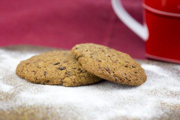 Homemade chocolate cookies
