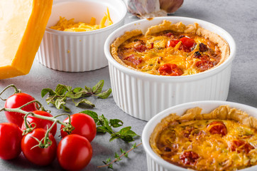 Mini quiche with sausage