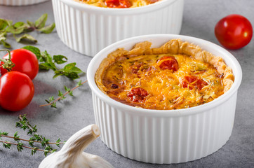 Mini quiche with sausage
