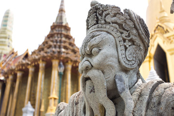 Wächter im Königspalast in Bangkok, Thailand
