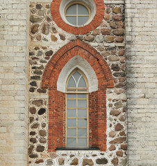 Stone window in the temple