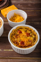 Mini quiche with sausage