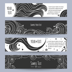 flyer abstract curls