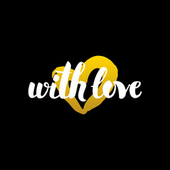 With Love Handwritten Calligraphy