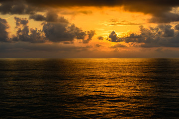 Golden sunset over the Black Sea