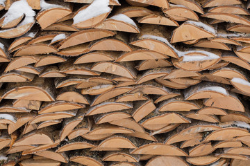 snow firewood village