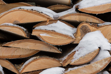 snow firewood village