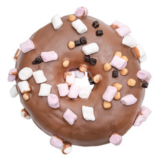 Donut on white background