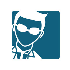 male spy pictogram icon image vector illustration design 