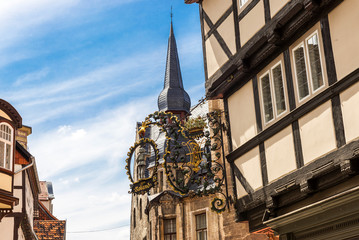 Fototapeta premium Alte deutsche Häuser in Quedlinburg