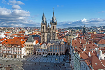 Fototapeta na wymiar Stare Mesto Prague Czech 