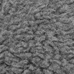 Raw Merino Sheep Wool Macro Closeup, Large Detailed Grey Texture