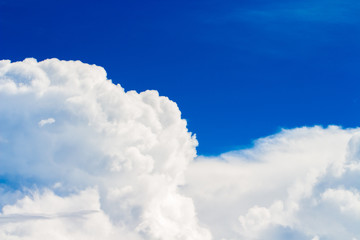 colorful dramatic sky with cloud at sunset