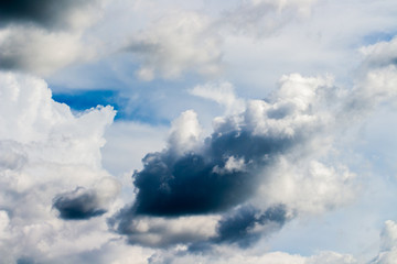 colorful dramatic sky with cloud at sunset