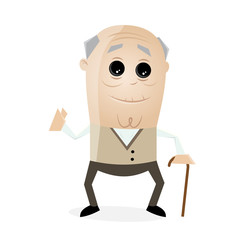 clipart senior man