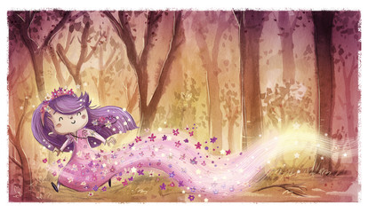 niña princesa hada de flores © cirodelia