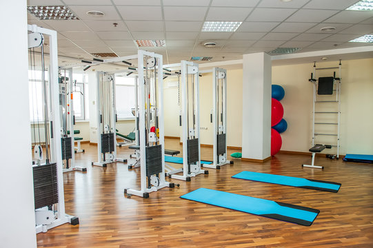 Room For Physiotherapy With Professional Modern Equipment