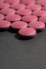 Obraz na płótnie Canvas Multiple pills depicting medical treatment or pahrmaceutical ind