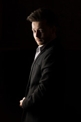 Fototapeta premium Caucasian man model.