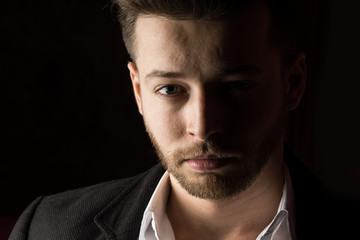 Caucasian man model.