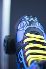 Quad four wheel roller skates