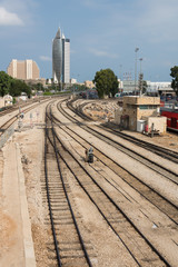 Fototapeta na wymiar Railway museum in Haifa