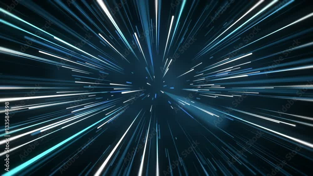 Poster radial blurred rays. computer generated abstract seamless loop animation. 4k (4096x2304)