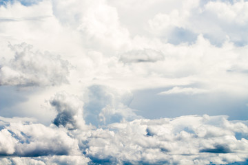 colorful dramatic sky with cloud at sunset