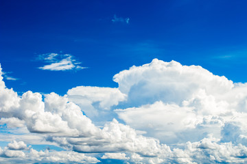 colorful dramatic sky with cloud at sunset