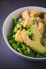 Vegan Fried Tofu Rice Bowl