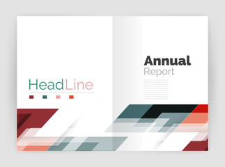 Modern line design, motion concept. Business annual report brochure templates