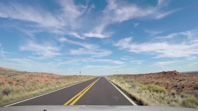 pan view of the town of Kanab, in Utah, United states of America