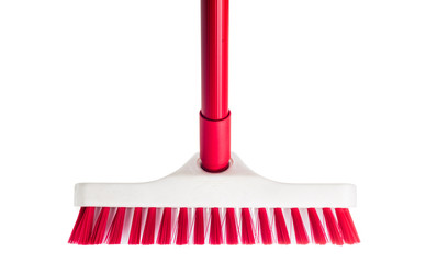 Wide Heavy-Duty Deck Brush isolated on white background
