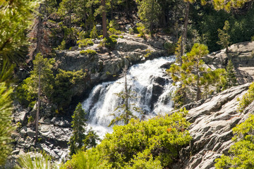 waterfall at lake Taho