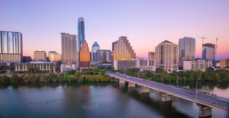 Fototapeta na wymiar Downtown Skyline of Austin, Texas