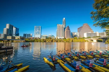 Zelfklevend Fotobehang Downtown Skyline of Austin, Texas © f11photo