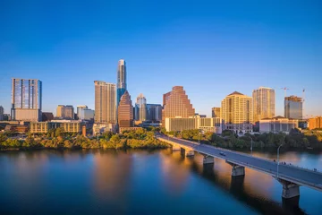 Fototapeten Skyline der Innenstadt von Austin, Texas © f11photo