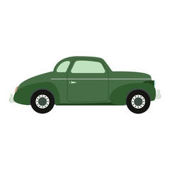Retro car vector illustration.