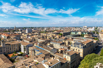 Fototapeta na wymiar Panoramic view of Bordeaux