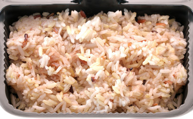 cooked brown rice in pack