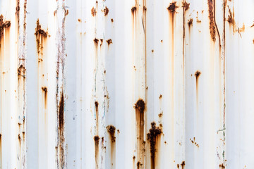 old rusty white container texture and background