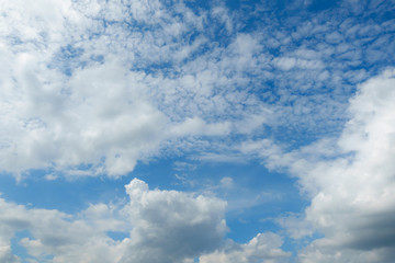 cloudy sky and blue clear sky clouds background