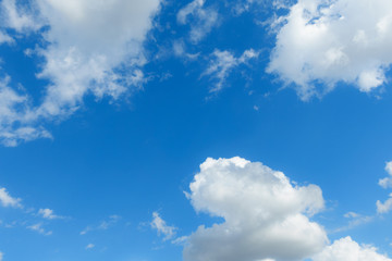 Fototapeta na wymiar cloudy sky and blue clear sky clouds background