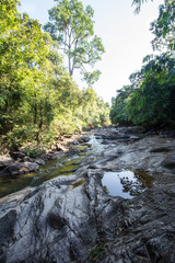Fototapeta na wymiar Klong Pai Boon Waterfall in Chanthaburi province in Thailand