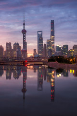 Fototapeta na wymiar Shanghai at sunrise 