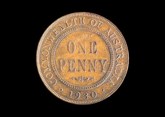 Rare Australian 1930 penny.